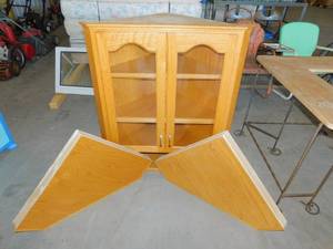 lot 37 image: Corner Buffet with Two Shelves