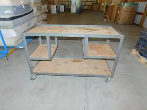 lot 50 image: Metal Wooden Cart