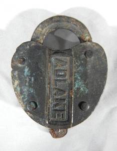 lot 24 image: Antique Adlake Northern Pacific Railroad Padlock
