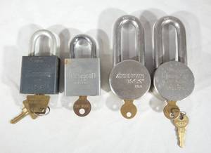lot 36 image: Lot of 4 American Lock Company Padlocks With Keys