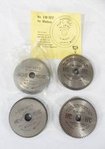 lot 67 image: Lot of 4 HPC Cutter Wheels for Key Cutting and Duplicating Machines