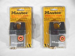 lot 45 image: Set of 2 New Master Lock 951 Industrial Grade Padlocks