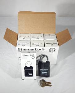 lot 46 image: Lot of 7 New Master Lock Pro Series 6121 Padlocks