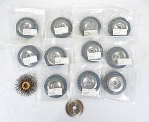 lot 68 image: Lot of Wire, Nylon Brush Wheels and Cutter Blade for Key Cutting and Duplicating Machines