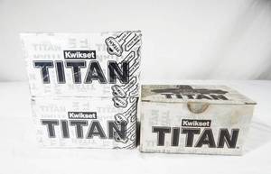 lot 111 image: Lot of 3 New Kwikset Titan Deadbolts
