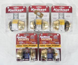 lot 119 image: Lot of 5 New Kwikset Model 660 Deadbolts