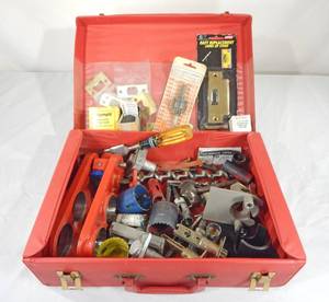 lot 134 image: Lot of Locksmith Door Lock Installation and Boring Tools