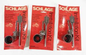 lot 137 image: Lot of 3 New Schlage Model 40123 Installation Kits