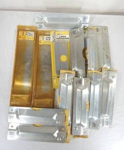 lot 141 image: Lot of Large Latch Guards and Push Plates