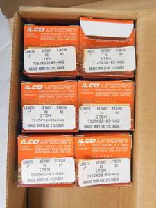 lot 151 image: Lot of 6 New Ilco Unican Brass Mortise Cylinders