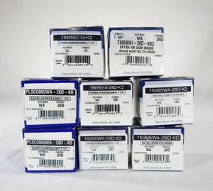 lot 154 image: Lot of 8 New Key in Knob Insert and Mortise Cylinders