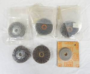 lot 184 image: Lot of Wire Wheel Brushes and HPC Cutting Wheel For Keying Machines