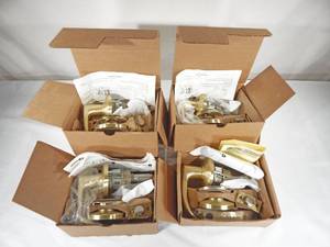 lot 201 image: Lot of 4 Best Access Systems Varsity Series Entrance Lever Sets