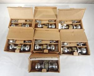 lot 209 image: Lot of 7 Falcon Locking Door Knob Sets