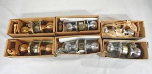 lot 210 image: Lot of 6 Arrow and Best Door Knob Lock Sets