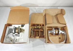 lot 211 image: Lot of 3 Falcon and Schlage Lever Sets