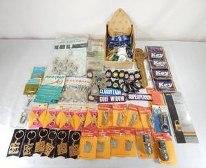lot 219 image: Large Lot of Vintage Key Chains and Key Holder