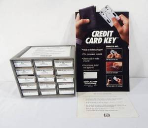 lot 189 image: GeneralAll-Lock Credit Card Key Mountable Cabinet Including Blanks and Display