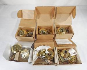 lot 259 image: Lot of 6 Assorted Deadbolt Locks