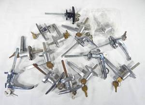 lot 281 image: Lot of Keyed Garage Door Handles