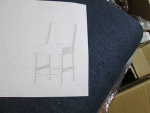 lot 11 image: HomePop Dinah Modern Counter Chair ...