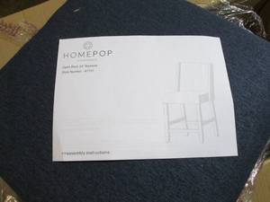 lot 12 image: HomePop Dinah Modern Counter Chair ...