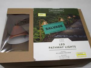 lot 61 image: Smith & Hawken 4 PK. LED Pathway Li...