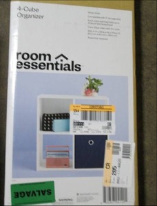 lot 63 image: White 4 Cube Organizer...