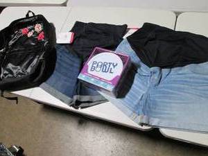lot 230 image: Maternity Shorts, Jansport Flower B...