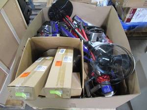 lot 105 image: WHOLESALE MIXED PALLET OF VACUUM CLEANERS AND OTHER HOUSEWARES
