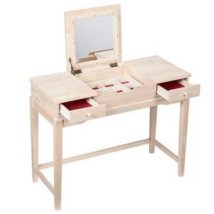 lot 132 image: International Concepts Unfinished 40 in. W Vanity Table DT-2
