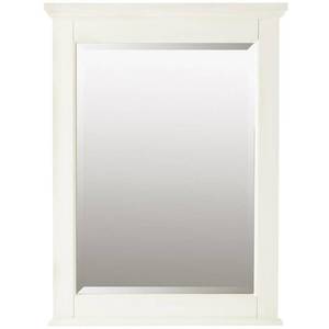 lot 240 image: Home Decorators Collection Hamilton 32 in. H x 24 in. W Framed Single Wall Mirror in Ivory, 1234900410