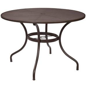 lot 245 image: Hampton Bay Mix and Match 42 in. Round Mesh Outdoor Patio Dining Table, FTS60704