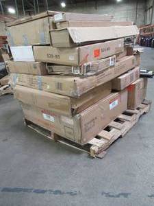 lot 255 image: WHOLESALE MIXED PALLET OF MISCELLANEOUS FURNITURE, BUILDING MATERIALS AND MORE