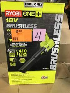 RYOBI 110 MPH 410 CFM 18-Volt ONE Brushless Cordless Variable-Speed Lithium-Ion Jet Fan Blower (Tool-Only)&nbsp&nbspin good condition&nbsp
