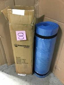 Wakeman Outdoors 72 in. Non-Slip Luxury Foam Dark Blue Camping Sleep Mat&nbsp&nbspin good condition&nbsp