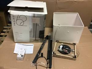 Modern Wood Square Floor Lamp Black - Project 62&nbsp&nbspin good condition&nbsp