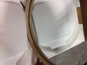 Medium Round Natural Hooks Classic Mirror (24 in. H x 24 in. W)&nbsp&nbspin good condition&nbsp