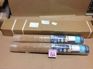 Solstice Woodtone Cordless Light-Filtering Vinyl Roll-Up Blind 14 in. Slats - 30 in. W x 72 in. L&nbsp&nbspin good condition&nbsp