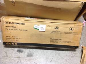 FLEXIMOUNTS 2-Pack 2x6ft 24-inch-by-72-inch Wall Shelf Garage Storage Rack Floating Shelves, White