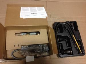 Banbury Banbury 8 in. Widespread 2-Handle High-Arc Bathroom Faucet in Mediterranean Bronze by MOEN  USED