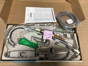 Moen Kleo Single-Handle Pull-Down Sprayer Kitchen Faucet with Reflex and Power Clean in Spot Resist Stainless open box customer return