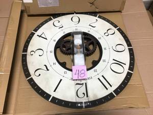 First Time 27 in. Multi-Color Oversized Carlisle Gears Wall Clock