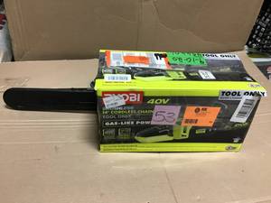 Ryobi 14 in. 40-Volt Brushless Lithium-Ion Cordless Battery Chainsaw (Tool Only)
