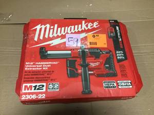 Milwaukee M12 12-Volt Lithium-Ion Cordless HammerVac Universal Dust Extractor Kit  in good condition review pictures