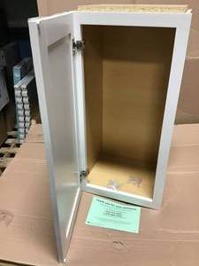Diamond NOW Arcadia 15-in W x 30-in H x 12-in D Truecolor White Door Wall Stock Cabinet