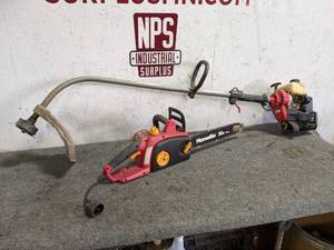 Yard Machine 31cc Gas Trimmer and 14 Electric Chainsaw
