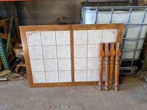 Dining Table with Tile Inlay