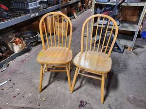 2 Wood Chairs