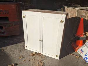 Wood 2 Door Wall Hanging Cabinet for Garage